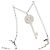 Portachiavi Tiffany & Co Girasole Diamanti Platino Argento