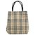 Hermès HERMES Bolso de Mano Burberry Nova Check de Lona 2 Piezas Beige Negro Auth BA12351 - vista 2