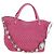 Borsa a mano in pelle matelassé Miu Miu con cristalli 2 in 1 Rosa Argento RN0896 Auth am11397M