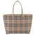 Burberry Nova Check Handtasche aus Nylon Beige Silber Authentisch ep14441A - Ansicht 2