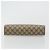 GUCCI GG Supreme Clutch Bag PVC Beige Oro 97 01 036 Auth 176652 D'oro - vista 7