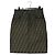 Gonna in tela Zucca FENDI Nero Marrone Auth 175992A