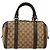 Borsa Boston Mini GG Canvas Gucci Beige Oro 269876 Auth 175892 D'oro - vista 3