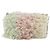 Borsa a Spalla Miu Miu con Catena in Pelliccia Rosa Bianco Verde Auth 168873A - vista 2