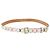 LOUIS VUITTON Multicolor Gürtel Weiß LV Auth 176955A