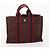 Hermès HERMES Borsa Fourre Tout PM in Tela 2 Set Grigio Bordeaux Auth BA12167 Marrone Bordò - vista 10