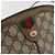Borsa Sherry Line GG Supreme Web di GUCCI in PVC beige e oro 98 02 047 Auth ep14179 D'oro - vista 14