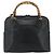 Bolso de mano de cuero Gucci Bamboo 2 piezas Negro Oro 000 1448 0289 Auth bs34727 Dorado - vista 3
