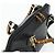 Bolso de mano de cuero Gucci Bamboo 2 piezas Negro Oro 000 1448 0289 Auth bs34727 Dorado - vista 6