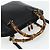 Bolso de mano de cuero Gucci Bamboo 2 piezas Negro Oro 000 1448 0289 Auth bs34727 Dorado - vista 7