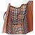 Borsa a mano Burberry in pelle 2 vie marrone argento autentica ep14396 - vista 21