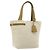 PRADA Borsa a Mano Sports Line Tela Beige Argento Auth bs34685