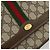 Borsa a Spalla Gucci GG Supreme Web Sherry Line PVC Beige Oro Auth BA12265 D'oro - vista 14