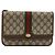 Borsa a Spalla Gucci GG Supreme Web Sherry Line PVC Beige Oro Auth BA12265 D'oro - vista 2