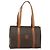 Céline Borsa tote in tela Macadam CELINE in pelle PVC marrone oro Auth ka4109 D'oro