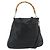 Borsa a Spalla in Pelle Gucci Bamboo 2way Nera Oro 001 1577 Auth ep14290 Nero D'oro