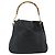 Borsa a Spalla in Pelle Gucci Bamboo 2way Nera Oro 001 1577 Auth ep14290 Nero D'oro - vista 3