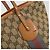 Borsa Tote Gucci GG Canvas Sherry Line Beige Oro 211971 Auth am11431 D'oro - vista 14