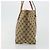 Borsa Tote Gucci GG Canvas Sherry Line Beige Oro 211971 Auth am11431 D'oro - vista 5