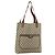 Borsa tote in PVC beige e rosso della linea Sherry GG Supreme di GUCCI 39 02 003 Auth 176694