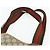 Borsa tote in PVC beige e rosso della linea Sherry GG Supreme di GUCCI 39 02 003 Auth 176694 - vista 8