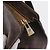 Céline Borsa tote in tela Macadam CELINE in pelle PVC marrone oro Auth 176329 D'oro - vista 10