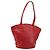 Borsa Tote in pelle rossa e oro Christian Dior Auth ep14258 Rosso D'oro
