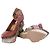 Miu Miu, Cammeo Baroque, zeppa in pelle Marrone - vista 5