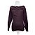 Gianni Versace Pull en maille vintage Versace à épaules dénudées violet S