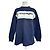 Courreges Felpa Vintage Logo Courrèges Blu Crema Misto Cotone L