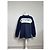 Courreges Felpa Vintage Logo Courrèges Blu Crema Misto Cotone L - vista 12