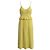 Autre Marque Vestido midi sin mangas Debie Eyelet amarillo Dayglow / blanco Cinq a Sept