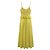 Autre Marque Vestido midi sin mangas Debie Eyelet amarillo Dayglow / blanco Cinq a Sept - vista 2