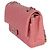 Timeless Chanel Mittelgroße klassische Double Flap Tasche aus rosa gestepptem Lammleder Pink - Ansicht 2