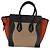 Luggage Céline Celine Tote Nano in pelle di vitello nubuck drummed multicolore beige Nero - vista 2