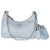 Prada Borsa in Nylon Saffiano Blu Re-Edition 2005 - vista 8