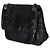 Borsa a tracolla media Niki in pelle di vitello rugosa nera Matelassé Saint Laurent - vista 3