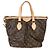 Borsa Palermo PM in tela Monogram Louis Vuitton Marrone