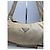 Vintage Prada Schultertasche Tessuto Lino Beige - Ansicht 8