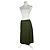 Céline Vintage Celine Wende-Wollrock olivgrün S