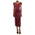 Autre Marque Purple velvet midi dress - size UK 6