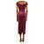 Autre Marque Purple velvet midi dress - size UK 6 - view 2