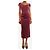 Autre Marque Purple velvet midi dress - size UK 6 - view 3