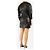 Red Valentino Schwarzes Leder-Minikleid - Größe UK 10 - Ansicht 2