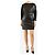 Red Valentino Schwarzes Leder-Minikleid - Größe UK 10 - Ansicht 4