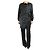 Louis Vuitton Parka negra con capucha - talla UK 8 Negro