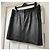 Minifalda de piel negra Baukjen Sacha Negro - vista 8