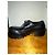 Schwarze Derby-Schuhe aus Leder mit dicker Sohle Balenciaga - Ansicht 7