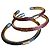 Braccialetti gucci vintage Marrone Verde Bordò