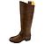 Tod's Botas Montura de Cuero Marrón Talla 40 Marrón oscuro